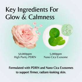 GD11 Damask Rose PDRN ingredient bottle emphasizing botanical energy for radiant skin