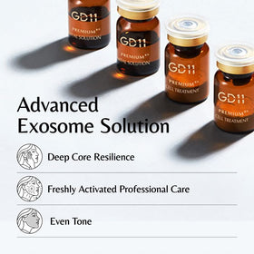 GD11 mixed serum droplet showing smooth texture and quick absorbency on skin