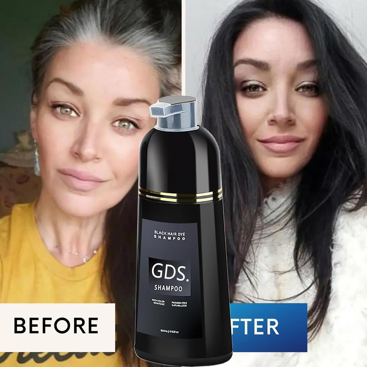 Gds Shampoo applied in shower demonstrating easy use and quick results