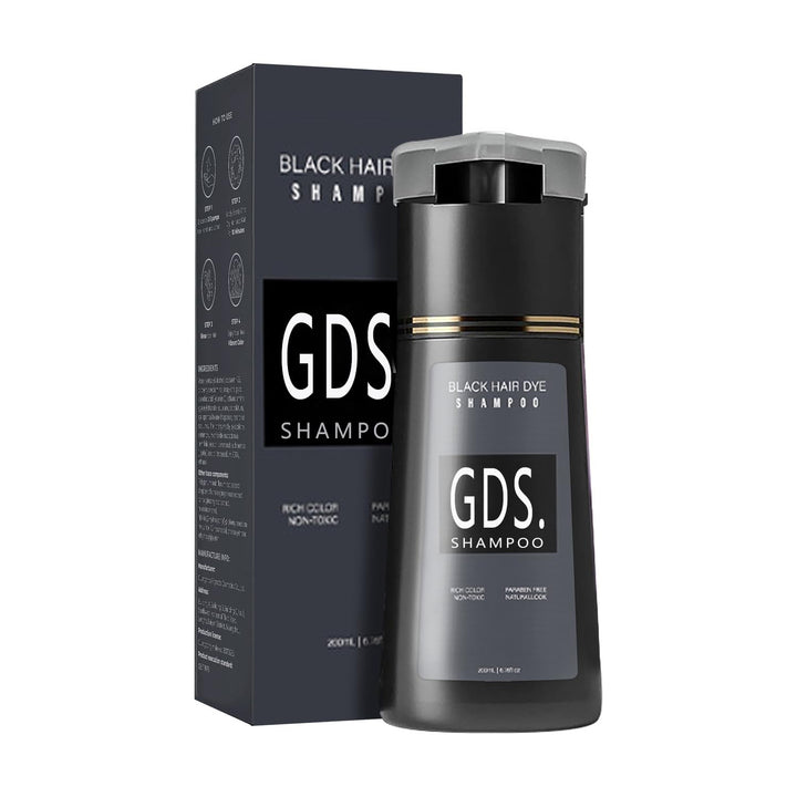 Gds Shampoo front packaging showing product and clear benefits