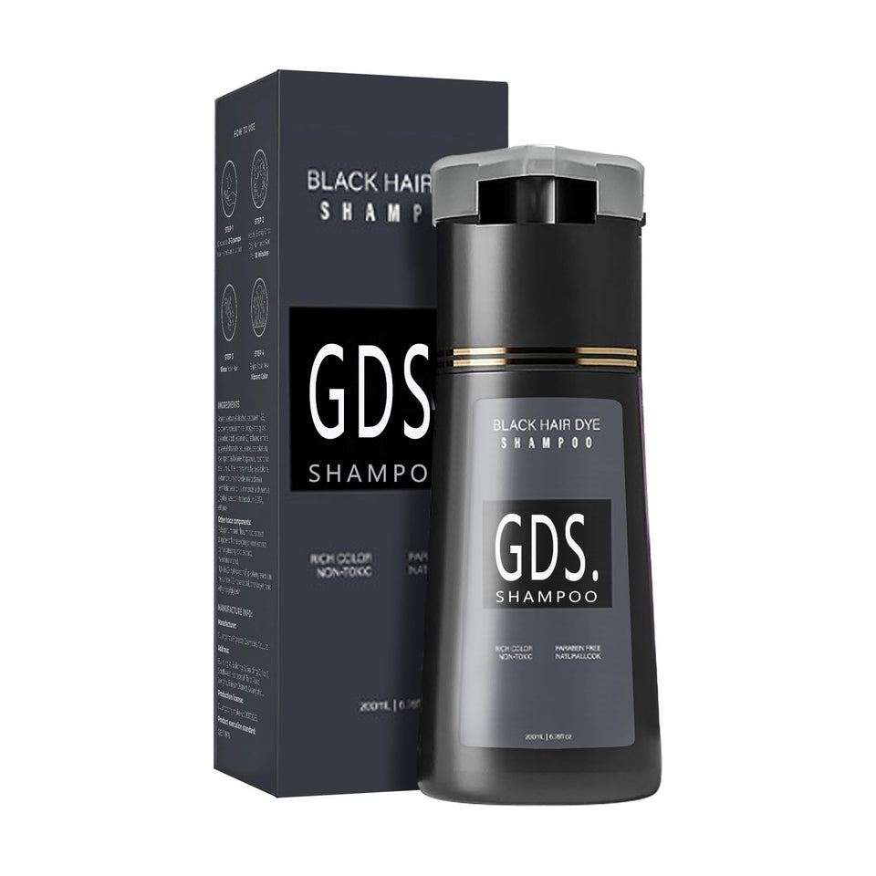 Gds Shampoo front packaging showing product and clear benefits