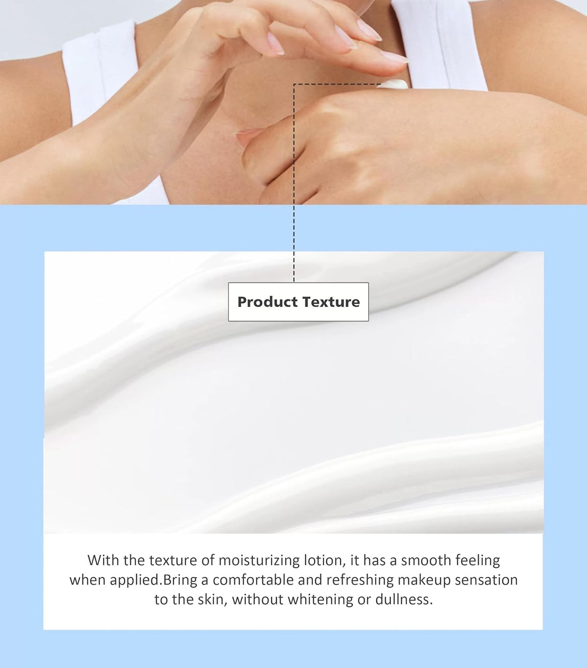GEBUTP application on hand demonstrating easy absorption and even coverage benefit