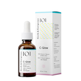 Geek & Gorgeous dropper dispensing serum highlighting easy application