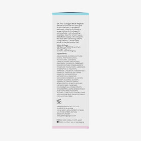 Geek & Gorgeous label showing ingredient names and peptide concentrations for transparency