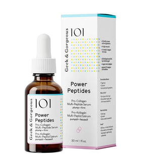 Geek & Gorgeous milky serum drop close-up showing texture and hydration benefits