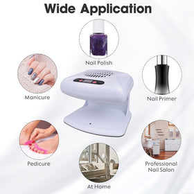 Gegong next to a hand for scale showing compact size and space-saving advantage