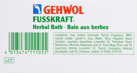 GEHWOL product placed in bathroom setting suggesting relaxing foot-care routine