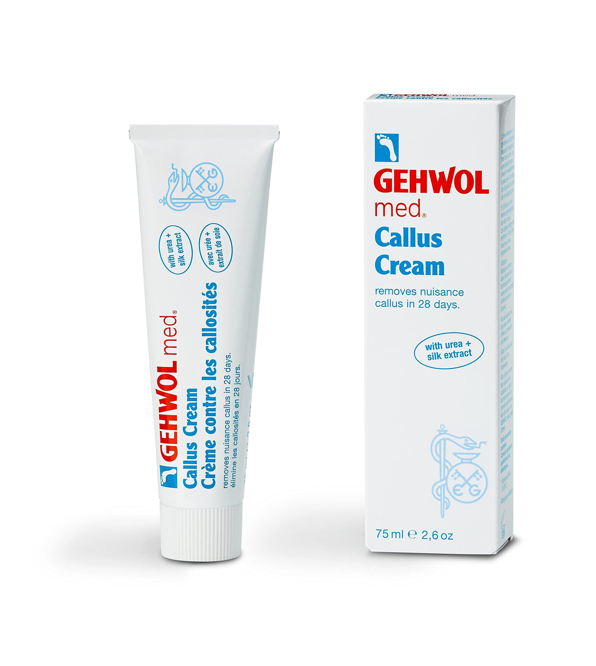 GEHWOL front tube image showing product and clear labeling for easy identification