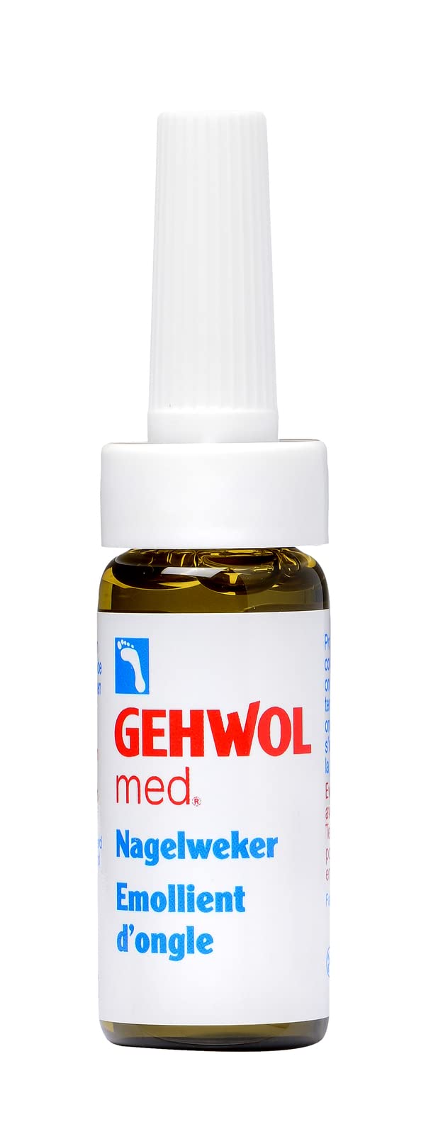 GEHWOL texture on fingertip to show liquid consistency and easy absorption benefit