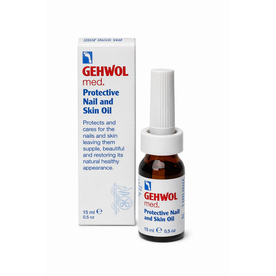 Gehwol Med front bottle showing label and 15 ml size for travel convenience