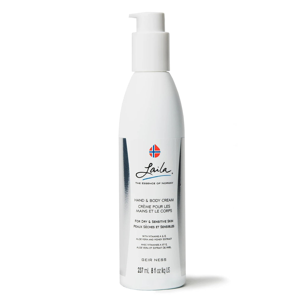 Geir Ness bottle front packaging showing product and benefit of hydration