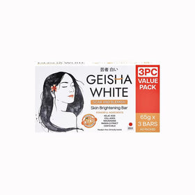 Geisha White soap bar texture close-up highlighting gentle exfoliation