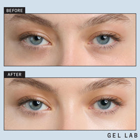 Gel Lab close-up hydrogel texture showing smooth gel, hydrating feel benefit
