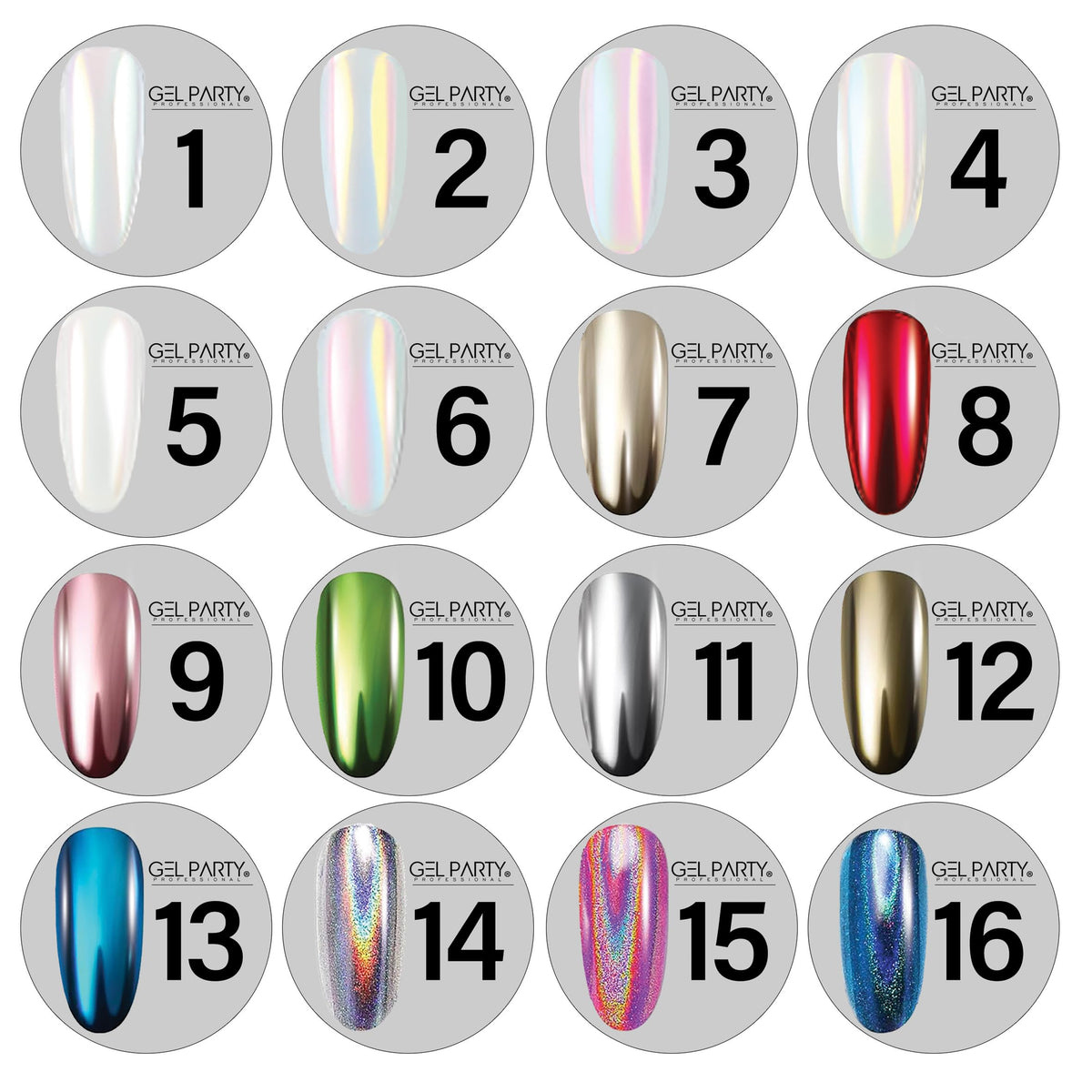 GEL PARTY in-use application on a nail showing quick DIY salon-quality finish