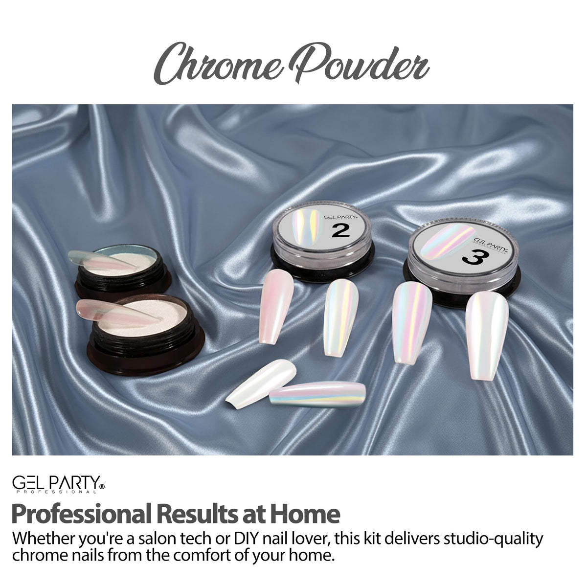GEL PARTY powder close-up texture highlighting fine pigment for smooth application
