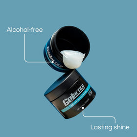 Gelactica 8 oz container held in hand showing travel-friendly size benefit