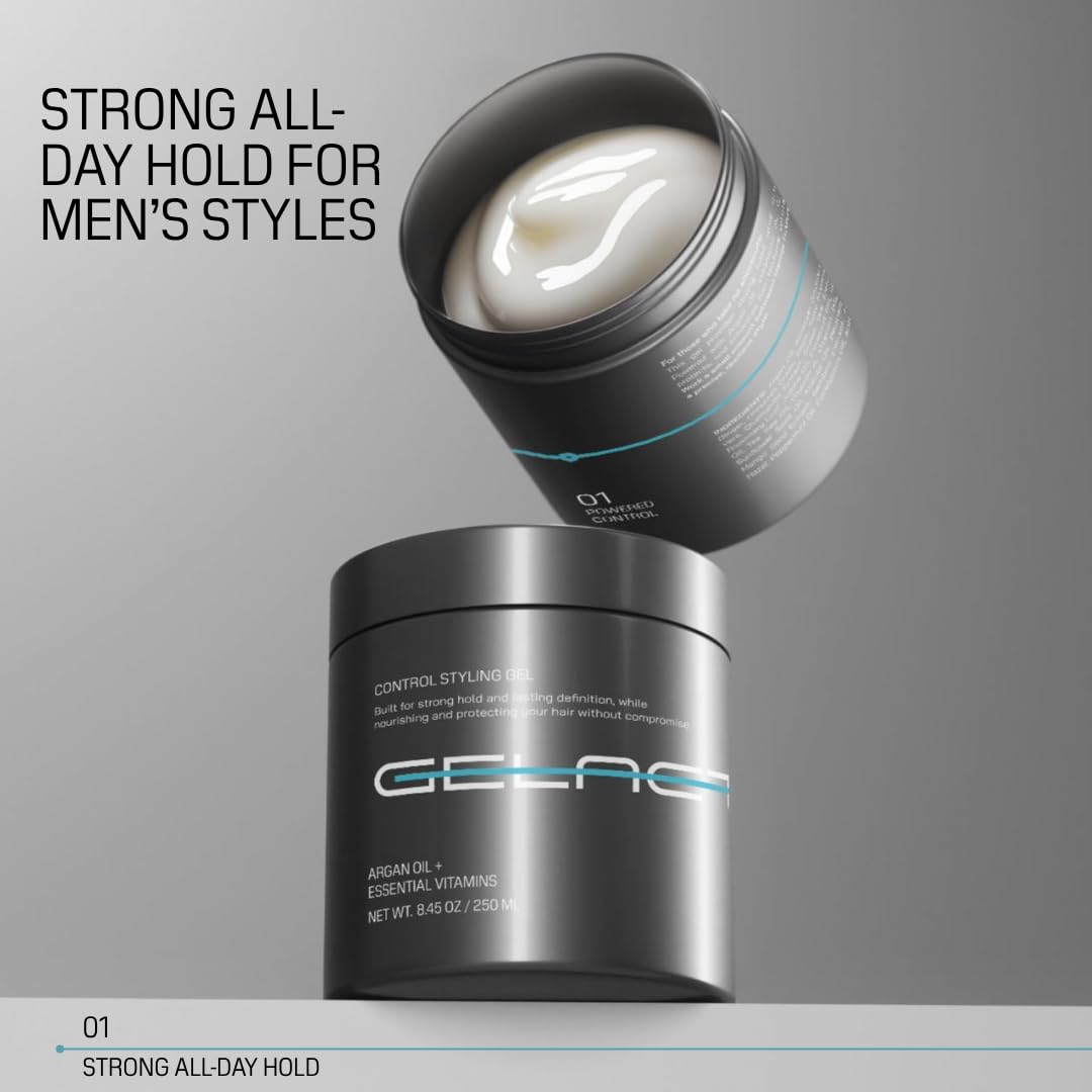 Gelactica being applied to damp hair with fingers for controlled styling benefit