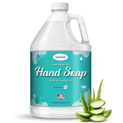 GELEAN front packaging of 128 oz jug showing product and scent benefit