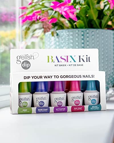 Gelish Base Coat pouring detail demonstrating smooth application and better adhesion benefit