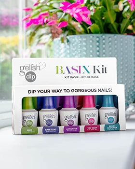 Gelish Base Coat pouring detail demonstrating smooth application and better adhesion benefit