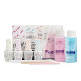 Gelish Basix Kit front packaging showing mini bottles and compact layout for convenience