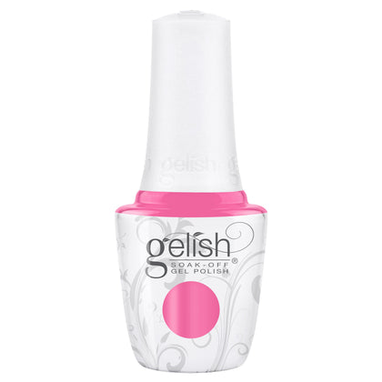 Gelish front packaging showing Don’t Be A Tease bottle and summer color benefit