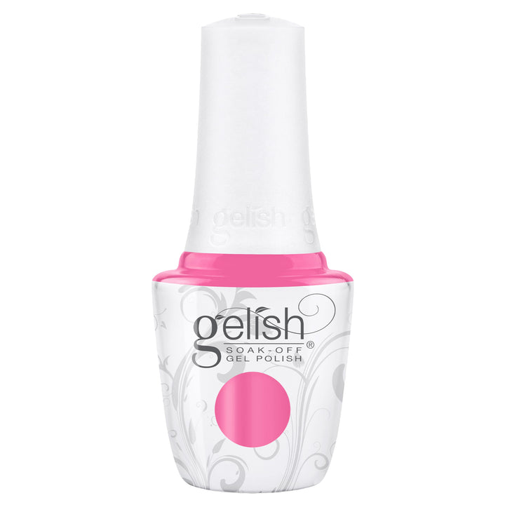 Gelish front packaging showing Don’t Be A Tease bottle and summer color benefit