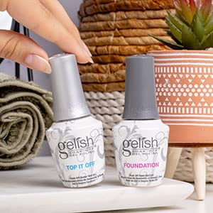 Gelish Foundation Base Gel brush detail with laser-cut bristles for streak-free control