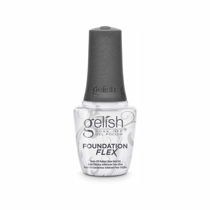 Gelish front packaging showing clear 15mL bottle and label, communicates professional reliability