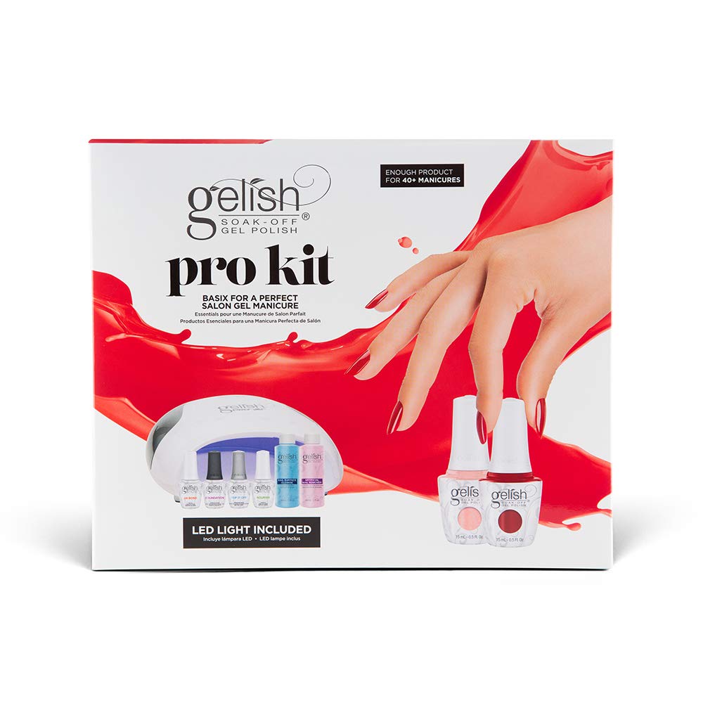 Gelish Hot Rod Red polish bottle highlighting vibrant color payoff