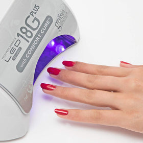 Gelish removable magnetic tray removed for easy cleaning and pedicures