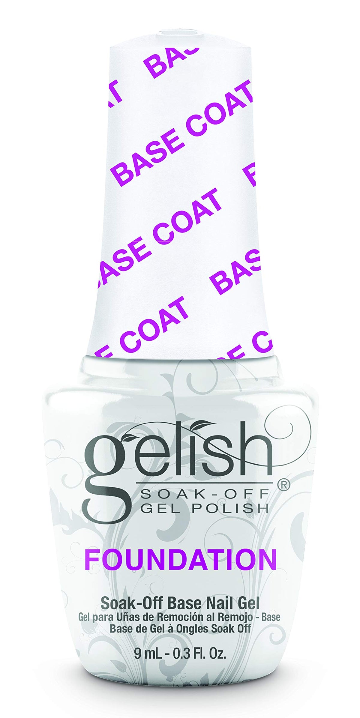 Gelish mini foundation front packaging showing compact 9mL bottle and brand advantage