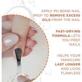 Gelish pH Bond salon lifestyle setup with tools showing professional prep and consistent gel results