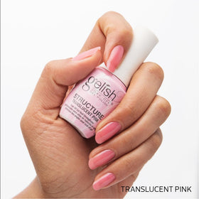 Gelish brush stroke of gel demonstrating easy application and precise coverage benefit