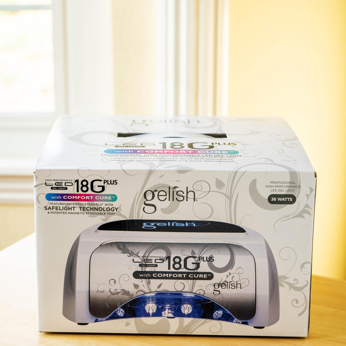 Gelish scratch-resistant finish detail showing durable salon-ready surface