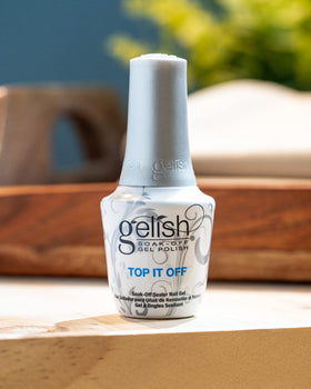 Gelish cured nails showing glossy finish and chip resistance benefit
