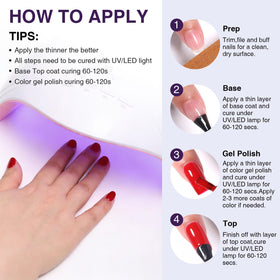 GELLAKTIK application cured under LED lamp for durable glossy finish