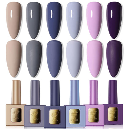 GELLAKTIK front packaging showing six gel polish bottles and benefits