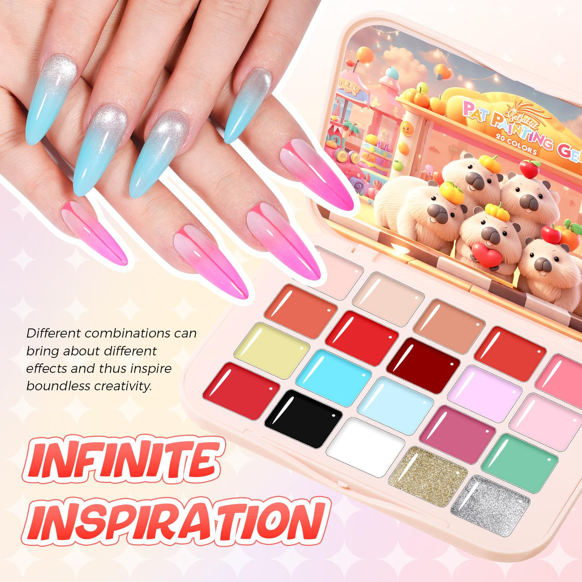 gellaktik lifestyle desk setup showing kit ready for at-home nail art