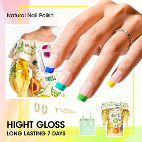 GELLEN application on fingernails showing quick-dry, streak-free finish