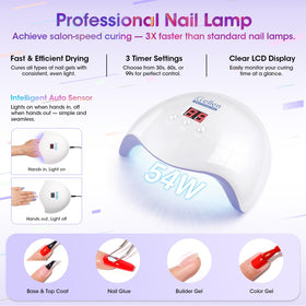 GELLEN kit next to a hand for scale showing compact all-in-one convenience