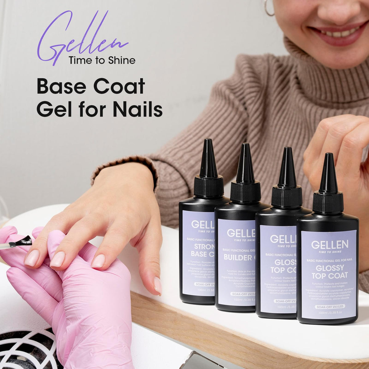 GELLEN label and ingredients panel showing toxin-free information benefit