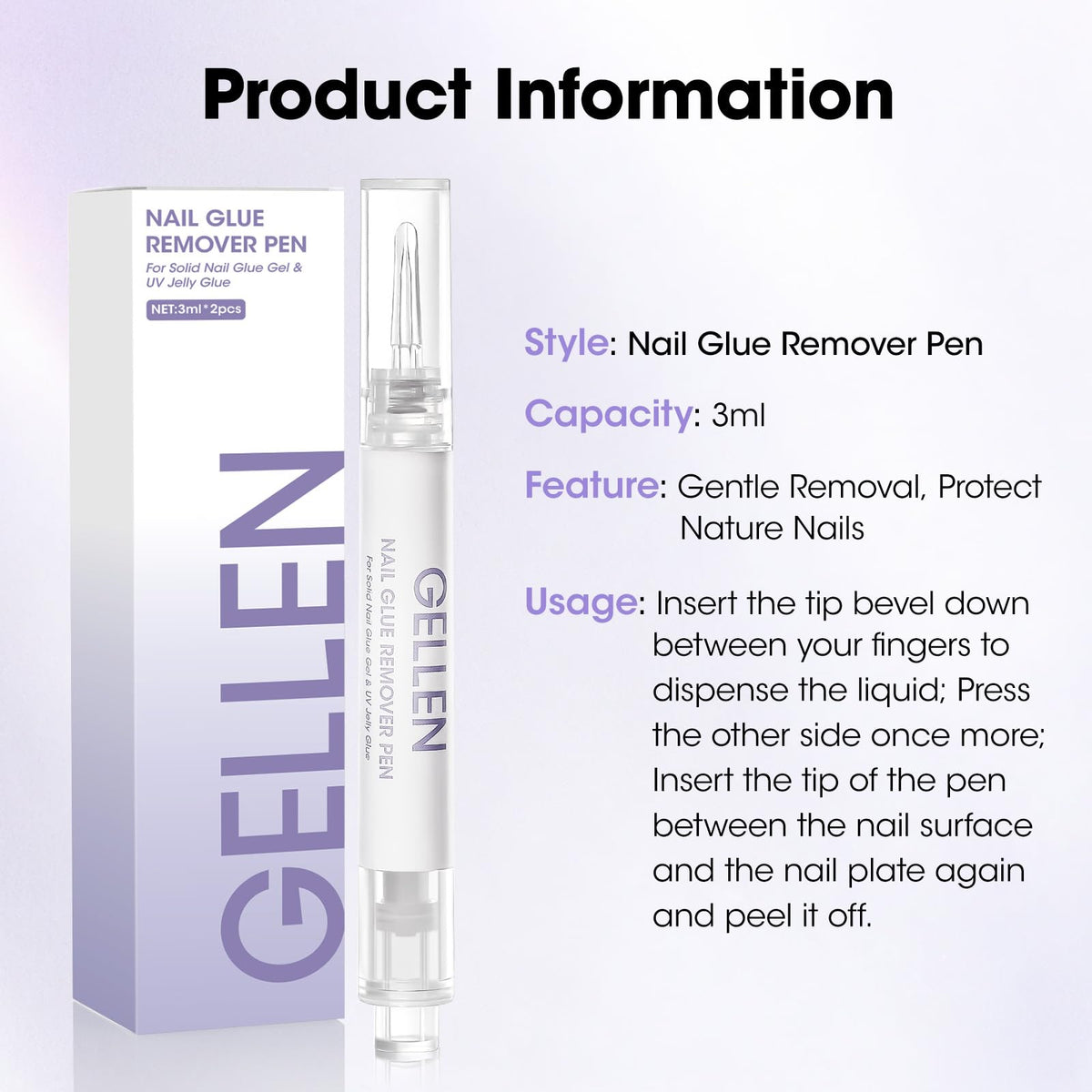 GELLEN pen on bathroom counter styled lifestyle shot for easy home use