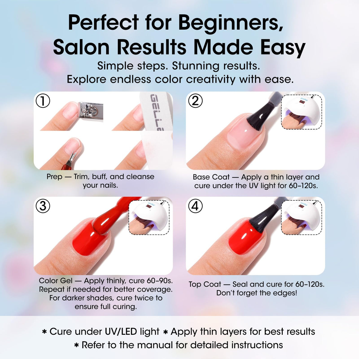 GELLEN lifestyle hands at cafe showing wearable seasonal manicure