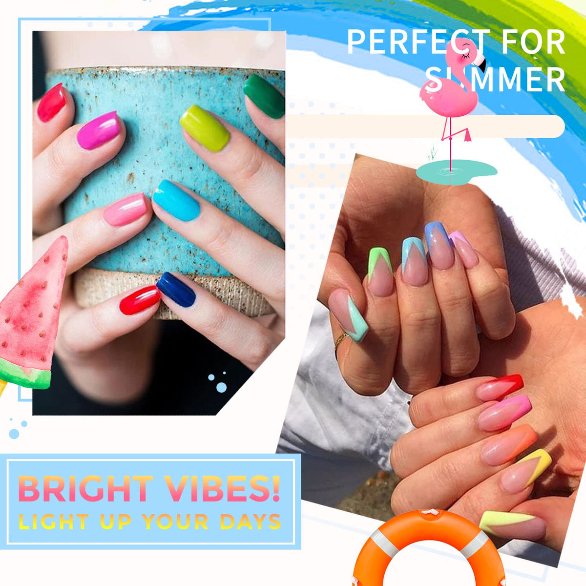 GELLEN manicured hands using polish to show salon-style glossy finish in use