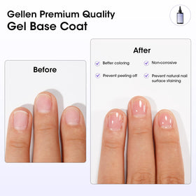 GELLEN gel texture droplet highlighting thick formula for durable base