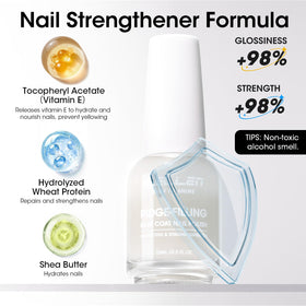 GELLEN top coat brush with glossy stroke illustrating high-shine finish