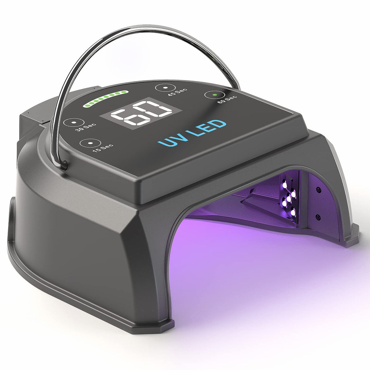 gelpal front view lamp showing sleek portable design and fast curing benefit