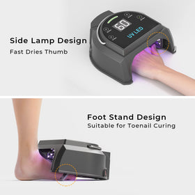 gelpal size comparison with hand showing compact scale for easy travel and storage