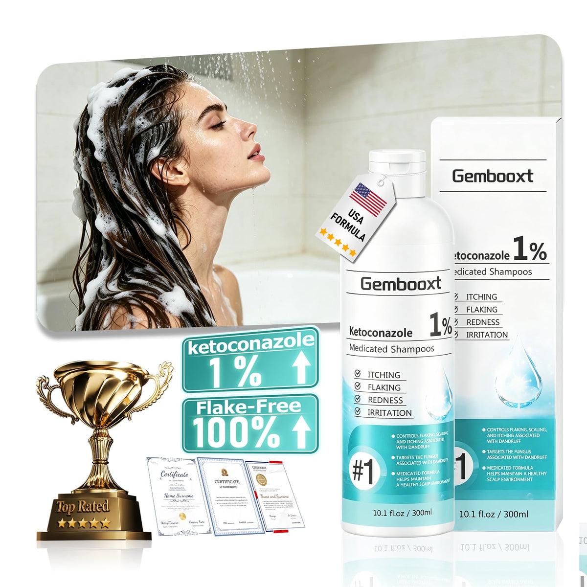 Gembooxt front bottle view showing clear packaging and treatment focus